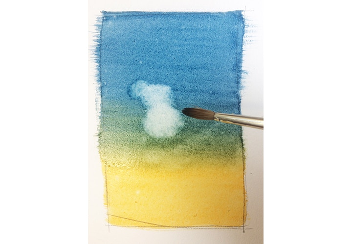 Preserving Soft-Edged Highlights in Watercolor with a Gum Arabic Resist 