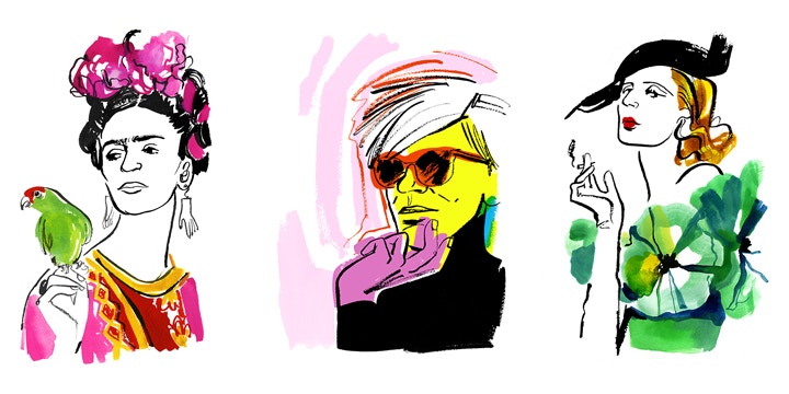 Illustration(s) by Lauren Tamaki, taken from Manifesto: The Art Movements Game, published by Laurence King