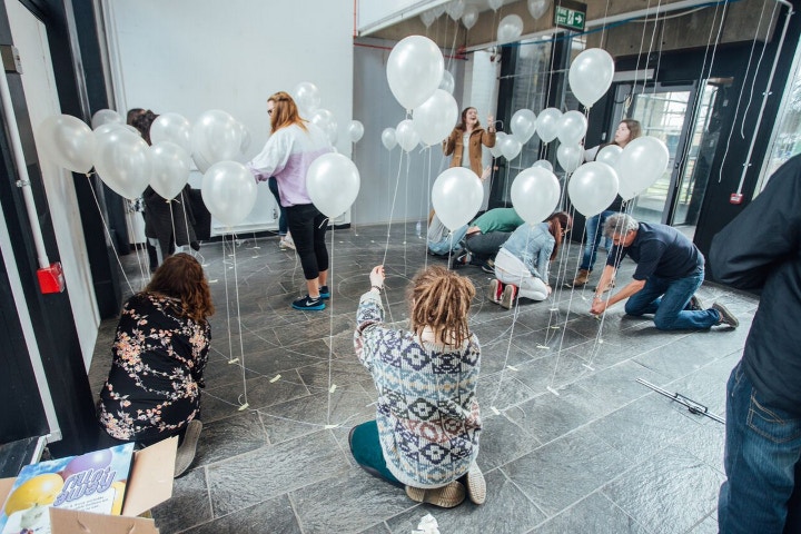 Art installation at National Art & Design Saturday Club