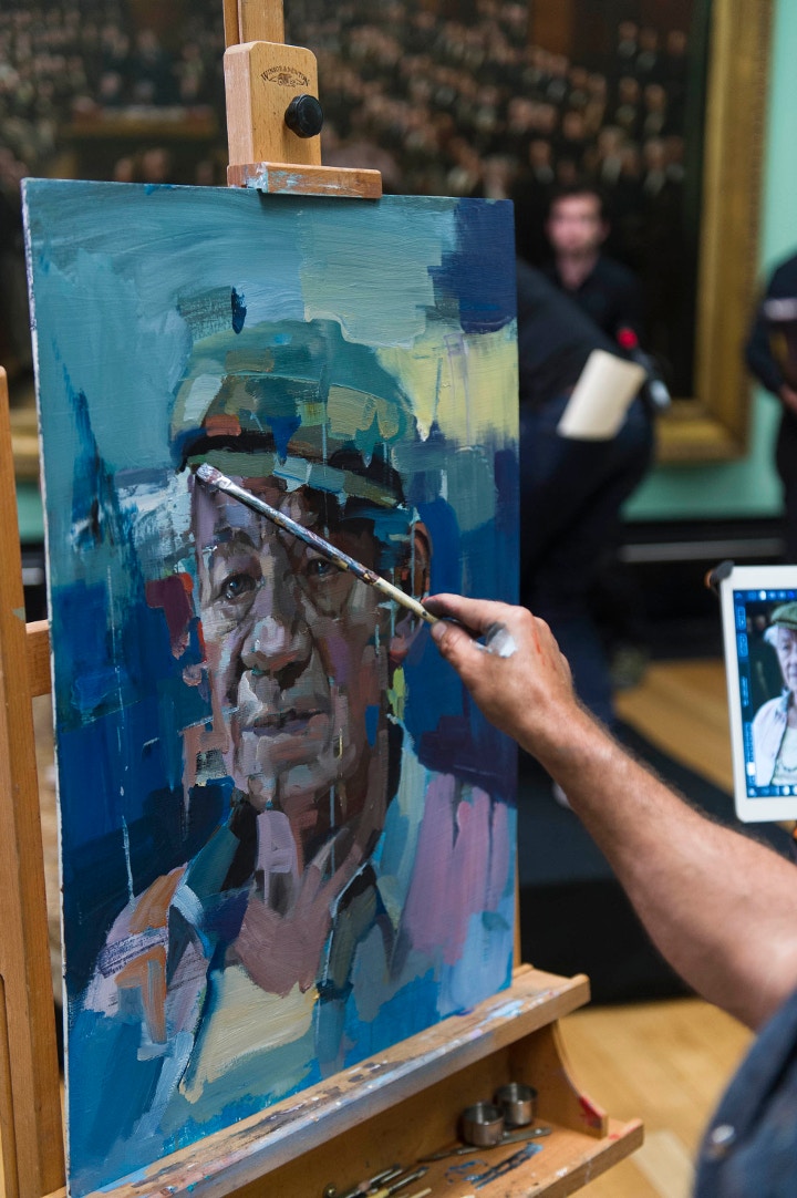 Christian Hook's painting of Ian Mckellen